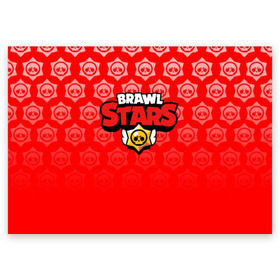 Поздравительная открытка с принтом BRAWL STARS в Кировске, 100% бумага | плотность бумаги 280 г/м2, матовая, на обратной стороне линовка и место для марки
 | android | brawl stars | games | mobile game | stars | игры | мобильные игры