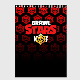 Скетчбук с принтом BRAWL STARS в Кировске, 100% бумага
 | 48 листов, плотность листов — 100 г/м2, плотность картонной обложки — 250 г/м2. Листы скреплены сверху удобной пружинной спиралью | 8 bit | 8 бит | bibi | brawl stars | crow | el brown | leon | leon shark | max | mr.p | sally leon | shark | stars | virus | werewolf | акула | биби | вирус | ворон | леон | оборотень | пингвин