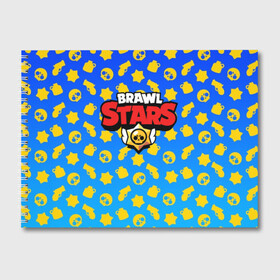 Альбом для рисования с принтом BRAWL STARS в Кировске, 100% бумага
 | матовая бумага, плотность 200 мг. | android | brawl stars | games | mobile game | stars | игры | мобильные игры