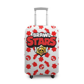 Чехол для чемодана 3D с принтом BRAWL STARS в Кировске, 86% полиэфир, 14% спандекс | двустороннее нанесение принта, прорези для ручек и колес | android | brawl stars | games | mobile game | stars | игры | мобильные игры