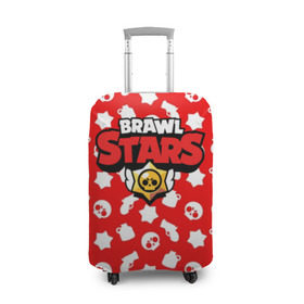 Чехол для чемодана 3D с принтом BRAWL STARS в Кировске, 86% полиэфир, 14% спандекс | двустороннее нанесение принта, прорези для ручек и колес | android | brawl stars | games | mobile game | stars | игры | мобильные игры