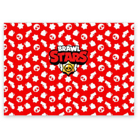 Поздравительная открытка с принтом BRAWL STARS в Кировске, 100% бумага | плотность бумаги 280 г/м2, матовая, на обратной стороне линовка и место для марки
 | android | brawl stars | games | mobile game | stars | игры | мобильные игры