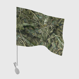 Флаг для автомобиля с принтом Лесной камуфляж в Кировске, 100% полиэстер | Размер: 30*21 см | камуфляж | лесной камуфляж
