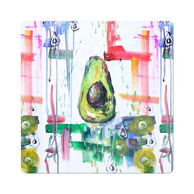 Магнит виниловый Квадрат с принтом Авокадо авангард в Кировске, полимерный материал с магнитным слоем | размер 9*9 см, закругленные углы | Тематика изображения на принте: авокадо | веган | девушкам | здоровое питание | здоровье | люблю авокадо | овощи | пп | стильно | сыроед | фрукты