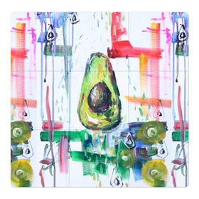 Магнитный плакат 3Х3 с принтом Авокадо авангард в Кировске, Полимерный материал с магнитным слоем | 9 деталей размером 9*9 см | Тематика изображения на принте: авокадо | веган | девушкам | здоровое питание | здоровье | люблю авокадо | овощи | пп | стильно | сыроед | фрукты