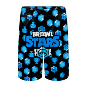 Детские спортивные шорты 3D с принтом BRAWL STARS в Кировске,  100% полиэстер
 | пояс оформлен широкой мягкой резинкой, ткань тянется
 | android | brawl stars | games | mobile game | stars | игры | мобильные игры
