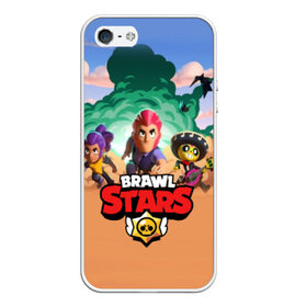 Чехол для iPhone 5/5S матовый с принтом BRAWL STARS в Кировске, Силикон | Область печати: задняя сторона чехла, без боковых панелей | 8 bit | 8 бит | bibi | brawl stars | crow | el brown | leon | leon shark | max | mr.p | sally leon | shark | stars | virus | werewolf | акула | биби | вирус | ворон | леон | оборотень | пингвин