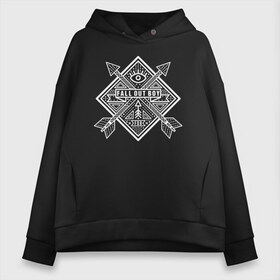 Женское худи Oversize хлопок с принтом Fall Out Boy в Кировске, френч-терри — 70% хлопок, 30% полиэстер. Мягкий теплый начес внутри —100% хлопок | боковые карманы, эластичные манжеты и нижняя кромка, капюшон на магнитной кнопке | fall out boy | fallout | falloutboy | группа | музыка | панк | рок | фолаутбой