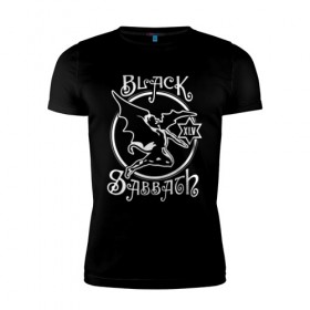 Мужская футболка премиум с принтом Black Sabbath в Кировске, 92% хлопок, 8% лайкра | приталенный силуэт, круглый вырез ворота, длина до линии бедра, короткий рукав | black sabbath | hard rock | heavy metal | блэк сабат | группы | метал | музыка | оззи осборн | рок | хард рок | хэви метал