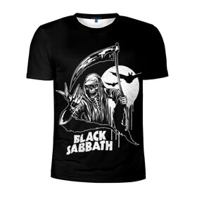 Мужская футболка 3D спортивная с принтом Black Sabbath в Кировске, 100% полиэстер с улучшенными характеристиками | приталенный силуэт, круглая горловина, широкие плечи, сужается к линии бедра | black sabbath | hard rock | heavy metal | блэк сабат | группы | метал | музыка | оззи осборн | рок | хард рок | хэви метал