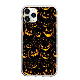 Чехол для iPhone 11 Pro Max матовый с принтом Хэллоуин в Кировске, Силикон |  | background | black | color | eyes | fangs | halloween | holiday | horror | orange | pumpkin | sinister | teeth | vegetable | yellow | глаза | желтый | зловещий | зубы | клыки | овощ | оранжевый | праздник | тыквы | ужас | фон | хэллоуин | цвет | черный