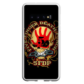 Чехол для Samsung Galaxy S10 с принтом Five Finger Death Punch в Кировске, Силикон | Область печати: задняя сторона чехла, без боковых панелей | 5fdp | ffdp | five finger death punch | metal | альтернатива | группы | метал | музыка | хеви метал