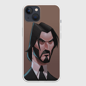 Чехол для iPhone 13 с принтом Фортнайт Уик в Кировске,  |  | john wick 3 | keanu reeves | parabellum | джон вик | джон уик 3 | киану ривз | фортнайт