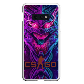 Чехол для Samsung S10E с принтом CS GO Hyper Beast в Кировске, Силикон | Область печати: задняя сторона чехла, без боковых панелей | 2019 | computer game | counter strike | cs | cs go | csgo | dota | dota2 | game | howl | hyperbeast | warning | автомат | вой | го | игрок | компьютерная игра | контр страйк | контра | кс | оружие | турнир