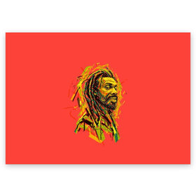 Поздравительная открытка с принтом RastaArt в Кировске, 100% бумага | плотность бумаги 280 г/м2, матовая, на обратной стороне линовка и место для марки
 | art | bob marley | cannabis | rasta | rastaman | reggae | reggy | weed | боб марли | раста | растаман | регги | рэгги