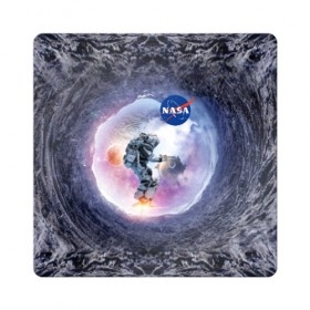Магнит виниловый Квадрат с принтом Космос Nasa в Кировске, полимерный материал с магнитным слоем | размер 9*9 см, закругленные углы | 