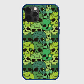 Чехол для iPhone 12 Pro с принтом Зеленые черепа в Кировске, силикон | область печати: задняя сторона чехла, без боковых панелей | anger | black | death | drawing | green | horror | illustration | lime | look | marsh | scary | skull | terrible | болотный | взгляд | зеленый | злость | иллюстрация | рисунок | салатовый | страшный | ужас | ужасный | черепа | черный