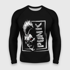 Мужской рашгард 3D с принтом Punk в Кировске,  |  | anarchy | anger | black | emblem | hair | hairstyle | horror | illustration | look | mohawk | punk | red | scar | scary | skull | terrible | white | анархия | белый | взгляд | волосы | злость | иллюстрация | ирокез | красный | панк | прическа | страшный |