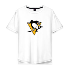 Мужская футболка хлопок Oversize с принтом Evgeni Malkin Black в Кировске, 100% хлопок | свободный крой, круглый ворот, “спинка” длиннее передней части | malkin | nhl | евгений малкин | малкин | нхл | пингвинз | питтсбург | питтсбург пингвинз | хоккей