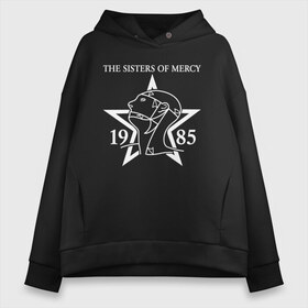 Женское худи Oversize хлопок с принтом Sisters of Mercy в Кировске, френч-терри — 70% хлопок, 30% полиэстер. Мягкий теплый начес внутри —100% хлопок | боковые карманы, эластичные манжеты и нижняя кромка, капюшон на магнитной кнопке | sisters of mercy | the sisters of mercy | готик | готик рок | группы | музыка | пост панк | рок