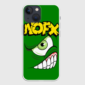 Чехол для iPhone 13 mini с принтом NOFX в Кировске,  |  | Тематика изображения на принте: hardcore | nofx | punk | группы | музыка | панк | панк рок | рок | ска панк | скейт панк