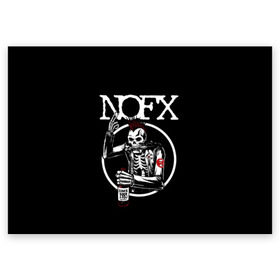 Поздравительная открытка с принтом NOFX в Кировске, 100% бумага | плотность бумаги 280 г/м2, матовая, на обратной стороне линовка и место для марки
 | Тематика изображения на принте: hardcore | nofx | punk | группы | музыка | панк | панк рок | рок | ска панк | скейт панк