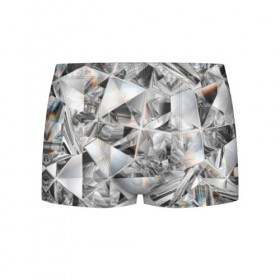 Мужские трусы 3D с принтом Бриллиантовый блеск в Кировске, 50% хлопок, 50% полиэстер | классическая посадка, на поясе мягкая тканевая резинка | Тематика изображения на принте: cut | diamond | gem | glitter | jewel | kaleidoscope | luxury | shine | sparkle | white | алмаз | белый | блеск | бриллиант | диамант | драгоценность | драгоценный камень | калейдоскоп | люкс | огранка | роскошь | сверкать | сияние