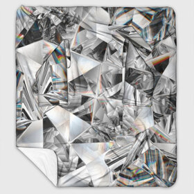 Плед с рукавами с принтом Бриллиантовый блеск в Кировске, 100% полиэстер | Закругленные углы, все края обработаны. Ткань не мнется и не растягивается. Размер 170*145 | Тематика изображения на принте: cut | diamond | gem | glitter | jewel | kaleidoscope | luxury | shine | sparkle | white | алмаз | белый | блеск | бриллиант | диамант | драгоценность | драгоценный камень | калейдоскоп | люкс | огранка | роскошь | сверкать | сияние