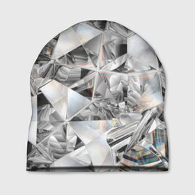 Шапка 3D с принтом Бриллиантовый блеск в Кировске, 100% полиэстер | универсальный размер, печать по всей поверхности изделия | Тематика изображения на принте: cut | diamond | gem | glitter | jewel | kaleidoscope | luxury | shine | sparkle | white | алмаз | белый | блеск | бриллиант | диамант | драгоценность | драгоценный камень | калейдоскоп | люкс | огранка | роскошь | сверкать | сияние