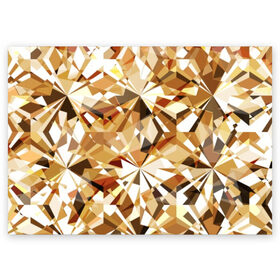Поздравительная открытка с принтом Желтые бриллианты в Кировске, 100% бумага | плотность бумаги 280 г/м2, матовая, на обратной стороне линовка и место для марки
 | Тематика изображения на принте: cut | diamond | gem | glitter | gold | jewel | kaleidoscope | luxury | shine | sparkle | white | yellow | алмаз | белый | блеск | бриллиант | диамант | драгоценность | драгоценный камень | желтый | золотой | калейдоскоп | люкс | огранка