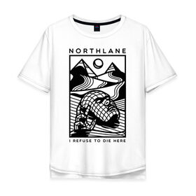 Мужская футболка хлопок Oversize с принтом Northlane в Кировске, 100% хлопок | свободный крой, круглый ворот, “спинка” длиннее передней части | discoveries | mesmer | node | northlane | singularity | группы | метал | музыка | рок