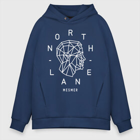 Мужское худи Oversize хлопок с принтом Northlane в Кировске, френч-терри — 70% хлопок, 30% полиэстер. Мягкий теплый начес внутри —100% хлопок | боковые карманы, эластичные манжеты и нижняя кромка, капюшон на магнитной кнопке | Тематика изображения на принте: discoveries | mesmer | node | northlane | singularity | группы | метал | музыка | рок