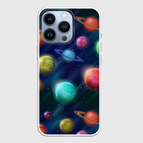 Чехол для iPhone 13 Pro с принтом Планеты в Кировске,  |  | nasa | вселенная | галактика | звезды | космос | наса | планеты | сияние | скафандр