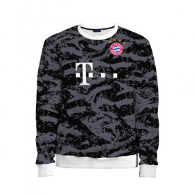 Детский свитшот 3D с принтом Bayern away gk 18-19 в Кировске, 100% полиэстер | свободная посадка, прямой крой, мягкая тканевая резинка на рукавах и понизу свитшота | bayern | champions league | germany | munchen | бавария | германия | левандовски | лига чемпинов | мюнхен | нойер | рибери | роббен