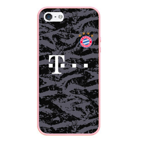 Чехол для iPhone 5/5S матовый с принтом Bayern away gk 18-19 в Кировске, Силикон | Область печати: задняя сторона чехла, без боковых панелей | bayern | champions league | germany | munchen | бавария | германия | левандовски | лига чемпинов | мюнхен | нойер | рибери | роббен