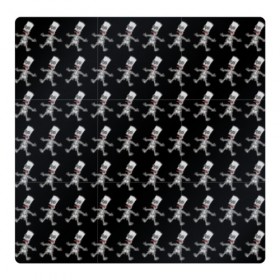 Магнитный плакат 3Х3 с принтом Bart в Кировске, Полимерный материал с магнитным слоем | 9 деталей размером 9*9 см | bart | homer | sad | simpsons | skelleton | барт | гомер | симпсоны