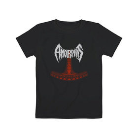 Детская футболка хлопок с принтом Amorphis в Кировске, 100% хлопок | круглый вырез горловины, полуприлегающий силуэт, длина до линии бедер | amorphis | death | death metal | folk | folk metal | logo | metal | progressive | rock | аморфис | метал | металл | музыка | рок | фолк