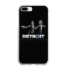 Чехол для iPhone 7Plus/8 Plus матовый с принтом Detroit become human в Кировске, Силикон | Область печати: задняя сторона чехла, без боковых панелей | 2038 | become | connor | dbh | dbhpk19 | gavin reed | human | quantic | reed | reed900 | rk800 | rk900 | андроид | девиант | детройт | кара | квест | коннор | маркус