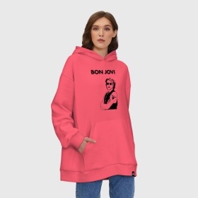 Худи SuperOversize хлопок с принтом Bon Jovi в Кировске, 70% хлопок, 30% полиэстер, мягкий начес внутри | карман-кенгуру, эластичная резинка на манжетах и по нижней кромке, двухслойный капюшон
 | bon jovi | альбом | арена | бон | бон джови | глэм | группа | джови | джон | метал | музыка | надпись | песни | поп | попрок | рок | рокер | смайл | солист | софт | стена | хард | хеви | хевиметал