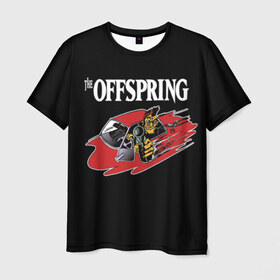 Мужская футболка 3D с принтом Offspring в Кировске, 100% полиэфир | прямой крой, круглый вырез горловины, длина до линии бедер | Тематика изображения на принте: offspring | ofspring | punk | rock | the offspring | группы | музыка | офспринг | оффспринг | панк | рок