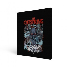 Холст квадратный с принтом Offspring в Кировске, 100% ПВХ |  | offspring | ofspring | punk | rock | the offspring | группы | музыка | офспринг | оффспринг | панк | рок