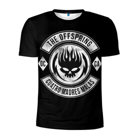 Мужская футболка 3D спортивная с принтом Offspring в Кировске, 100% полиэстер с улучшенными характеристиками | приталенный силуэт, круглая горловина, широкие плечи, сужается к линии бедра | offspring | ofspring | punk | rock | the offspring | группы | музыка | офспринг | оффспринг | панк | рок