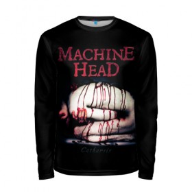 Мужской лонгслив 3D с принтом Machine Head в Кировске, 100% полиэстер | длинные рукава, круглый вырез горловины, полуприлегающий силуэт | heavy metal | machine head | metal | грув метал | группы | метал | музыка | рок | трэш метал | хэви метал