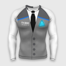 Мужской рашгард 3D с принтом RK800 CONNOR в Кировске,  |  | action | ai | android | connor | dbhpk19 | detroit become human | rk 800 | rk 900 | андроиды | детектив | игра | интерактивное кино | кара | коннор | логотип | маркус | роботы | фирменный стиль | экшн