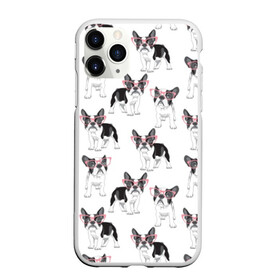 Чехол для iPhone 11 Pro матовый с принтом Французские бульдоги в очках в Кировске, Силикон |  | black | breed | cool | cute | dog | french bulldog | pink | puppy | white | белый | мило | очки | пёс | порода | прикольный | псина | розовый | собака | французский бульдог | черный | щенок
