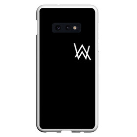 Чехол для Samsung S10E с принтом ALAN WALKER (НА СПИНЕ) в Кировске, Силикон | Область печати: задняя сторона чехла, без боковых панелей | alan walker | aw | electro | electro music | music | алан уокер | музыка | музыкант | электро | электронная музыка