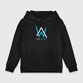 Детское худи Oversize хлопок с принтом ALAN WALKER в Кировске, френч-терри — 70% хлопок, 30% полиэстер. Мягкий теплый начес внутри —100% хлопок | боковые карманы, эластичные манжеты и нижняя кромка, капюшон на магнитной кнопке | alan walker | aw | electro | electro music | music | алан уокер | музыка | музыкант | электро | электронная музыка