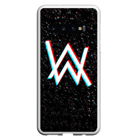 Чехол для Samsung Galaxy S10 с принтом ALAN WALKER GLITCH в Кировске, Силикон | Область печати: задняя сторона чехла, без боковых панелей | alan walker | aw | electro | electro music | glitch | music | space | алан уокер | космос | музыка | музыкант | электро | электронная музыка