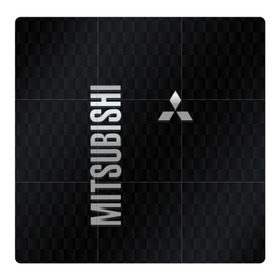 Магнитный плакат 3Х3 с принтом Mitsubishi в Кировске, Полимерный материал с магнитным слоем | 9 деталей размером 9*9 см | Тематика изображения на принте: mitsubishi | авто | автомобиль | лого | логотип | митсубиси | митсубиши | текстура