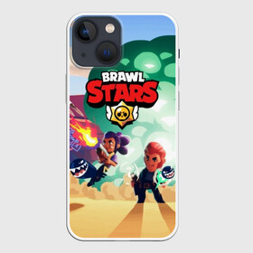 Чехол для iPhone 13 mini с принтом BRAWL STARS в Кировске,  |  | brawl | bull | colt | crow | el primo | game | games | leon | moba | online | penny | poco | shelly | spike | star | stars | wanted | брав | бравл | браво | звезда | звезды | игра | игры | лого | моба | онлайн | старс